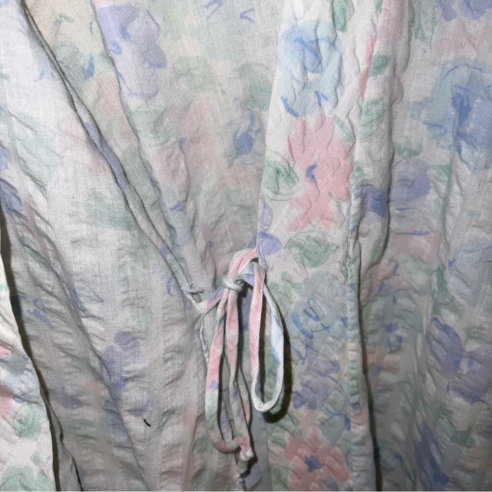 VNTG MISS ELAINE floral lightweight robe OS - Picture 5 of 6